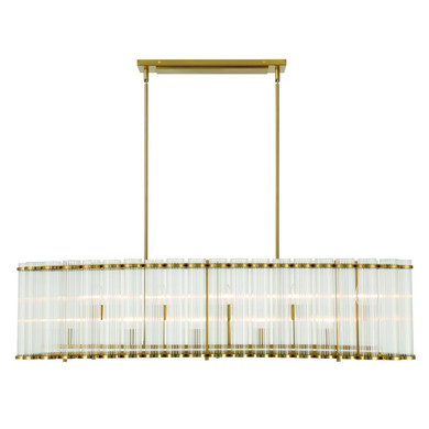 Linear/Island Drum Shade by Eurofase ( 40 | 47240-018 Glasbury ) 