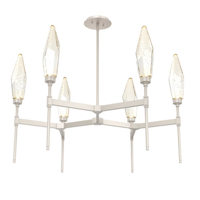 Mid. Chandeliers Glass Up by Hammerton Studio ( 404 | CHB0050-37-BS-CA-001-L3 Rock Crystal ) 