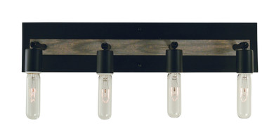 Bathroom Fixtures Four Lights by Framburg ( 8 | 5439 MBLACK Loft ) 