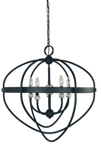 Mid. Chandeliers Sphere by Framburg ( 8 | L1150 MBLACK Elizabeth ) 
