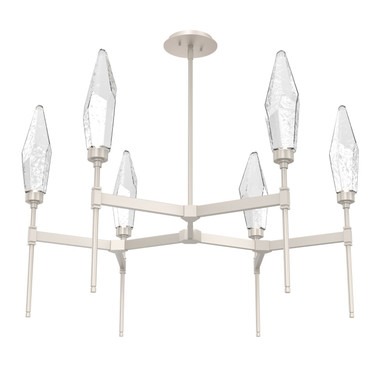 Mid. Chandeliers Glass Up by Hammerton Studio ( 404 | CHB0050-37-BS-CC-001-L1 Rock Crystal ) 