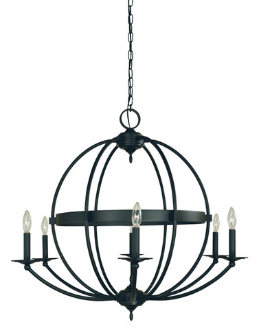 Mid. Chandeliers Candle by Framburg ( 8 | L1156 MBLACK Aurora ) 
