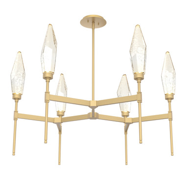 Mid. Chandeliers Glass Up by Hammerton Studio ( 404 | CHB0050-37-GB-CA-001-L3 Rock Crystal ) 