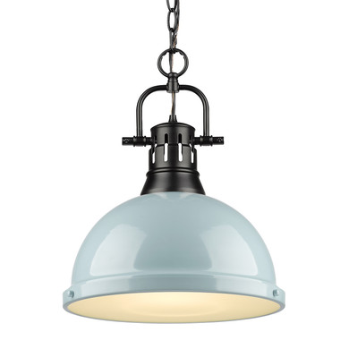 Pendants Metal Shade by Golden ( 62 | 3602-L BLK-SF Duncan ) 