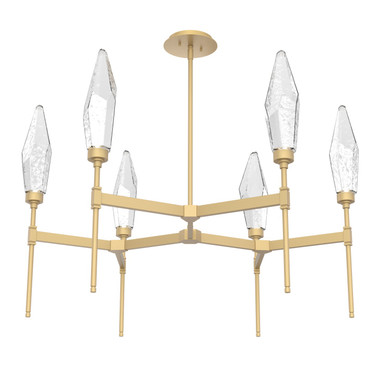 Mid. Chandeliers Glass Up by Hammerton Studio ( 404 | CHB0050-37-GB-CC-001-L1 Rock Crystal ) 