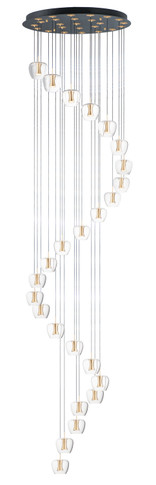 Large Chandeliers Glass Shade by ET2 ( 86 | E24169-18BKGLD Newton ) 