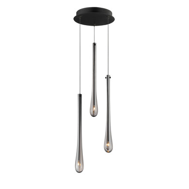 Mini Pendants 3 Light Cluster by ET2 ( 86 | E24213-138BK Stillo ) 