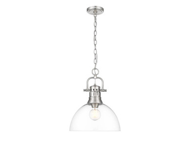 Pendants Glass Down by Golden ( 62 | 3602-L PW-CLR Duncan ) 