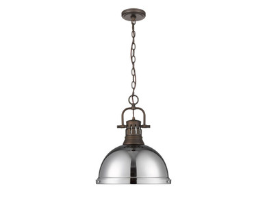 Pendants Metal Shade by Golden ( 62 | 3602-L RBZ-CH Duncan ) 