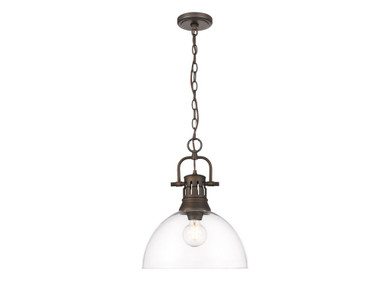 Pendants Glass Down by Golden ( 62 | 3602-L RBZ-CLR Duncan ) 