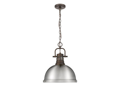 Pendants Metal Shade by Golden ( 62 | 3602-L RBZ-PW Duncan ) 