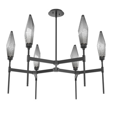Mid. Chandeliers Glass Up by Hammerton Studio ( 404 | CHB0050-37-MB-CS-001-L1 Rock Crystal ) 