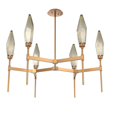 Mid. Chandeliers Glass Up by Hammerton Studio ( 404 | CHB0050-37-NB-CB-001-L1 Rock Crystal ) 