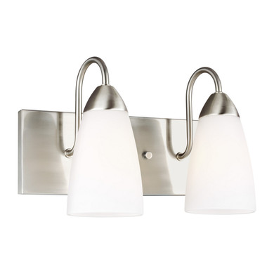 Bathroom Fixtures Two Lights by Generation Lighting ( 1 | 4420202-962 Seville ) 