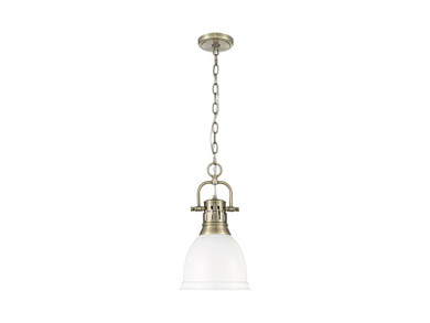 Mini Pendants Metal Shade by Golden ( 62 | 3602-S AB-WHT Duncan ) 