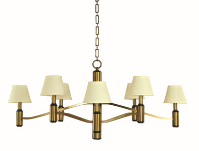 Large Chandeliers Candle by Framburg ( 8 | 5638 AB/MBLACK Hampton ) 