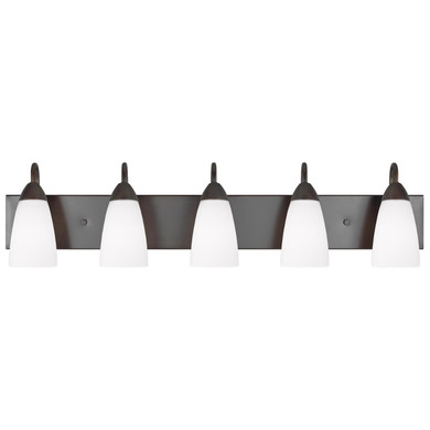 Bathroom Fixtures Five+Lights by Generation Lighting ( 1 | 4420205EN3-710 Seville ) 
