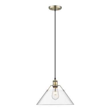 Pendants Glass Down by Golden ( 62 | 3306-L AB-CLR Orwell ) 