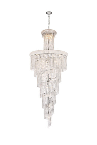 Large Chandeliers Glass Shade by Elegant Lighting ( 173 | V1800SR36C/RC Spiral ) 