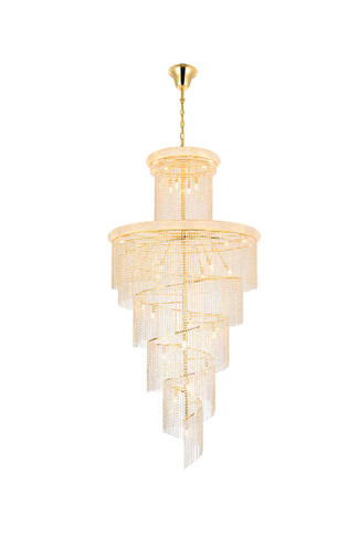 Large Chandeliers Glass Shade by Elegant Lighting ( 173 | V1800SR48G/RC Spiral ) 
