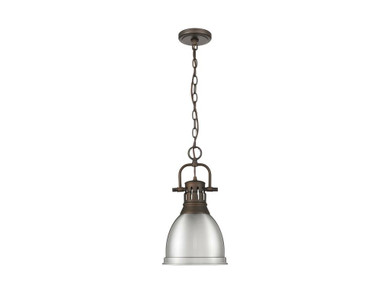 Mini Pendants Metal Shade by Golden ( 62 | 3602-S RBZ-PW Duncan ) 