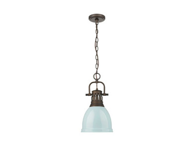 Mini Pendants Metal Shade by Golden ( 62 | 3602-S RBZ-SF Duncan ) 