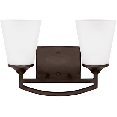 Bathroom Fixtures Two Lights by Generation Lighting ( 1 | 4424502EN3-710 Hanford ) 