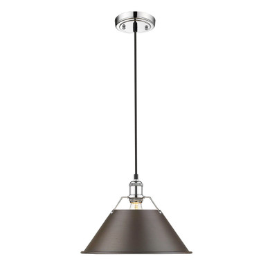 Pendants Metal Shade by Golden ( 62 | 3306-L CH-RBZ Orwell ) 