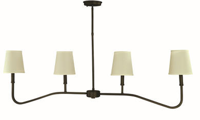 Linear/Island 4 Light + by Framburg ( 8 | 5684 IRON Heidelberg ) 
