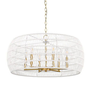 Mid. Chandeliers Drum Shade by Golden ( 62 | 6808-6 MBG-WR Ellie ) 