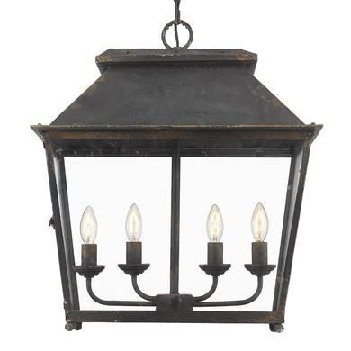 Foyer/Hall Lanterns Glass w/Frame by Golden ( 62 | 0804-4P ABI Abingdon ) 