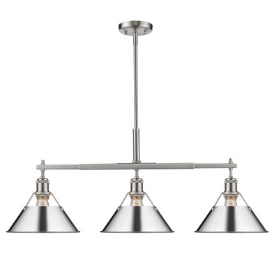 Linear/Island 3 Light Bar by Golden ( 62 | 3306-LP PW-CH Orwell ) 