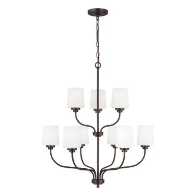 Mid. Chandeliers Glass Up by Generation Lighting ( 1 | 3102809EN3-710 Windom ) 