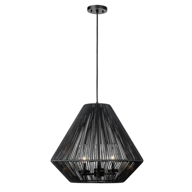 Pendants Fabric Shade by Golden ( 62 | 6937-O3P NB-MBW Valentina ) 