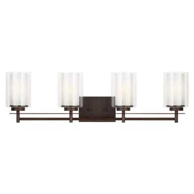 Bathroom Fixtures Four Lights by Generation Lighting ( 1 | 4437304EN3-710 Elmwood Park ) 