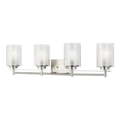 Bathroom Fixtures Four Lights by Generation Lighting ( 1 | 4437304EN3-962 Elmwood Park ) 