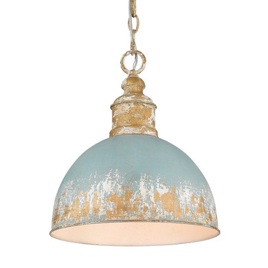 Pendants Metal Shade by Golden ( 62 | 0809-M VG-TEAL Alison ) 