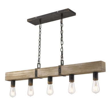 Linear/Island 4 Light + by Golden ( 62 | 0818-LP ABI Garrett ) 