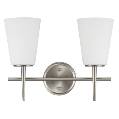 Bathroom Fixtures Two Lights by Generation Lighting ( 1 | 4440402-962 Driscoll ) 
