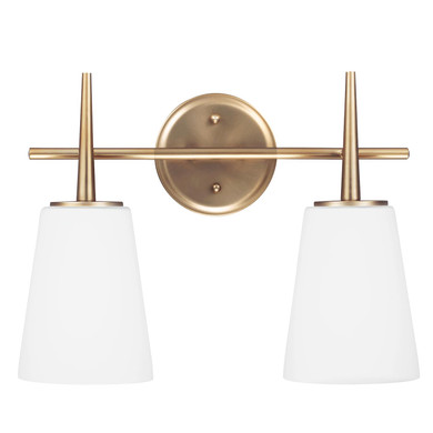 Bathroom Fixtures Two Lights by Generation Lighting ( 1 | 4440402EN3-848 Driscoll ) 