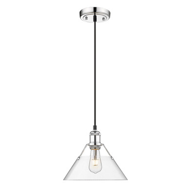 Pendants Glass Down by Golden ( 62 | 3306-M CH-CLR Orwell ) 