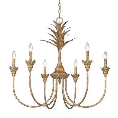 Mid. Chandeliers Candle by Golden ( 62 | 0846-6 HG Lillianne ) 