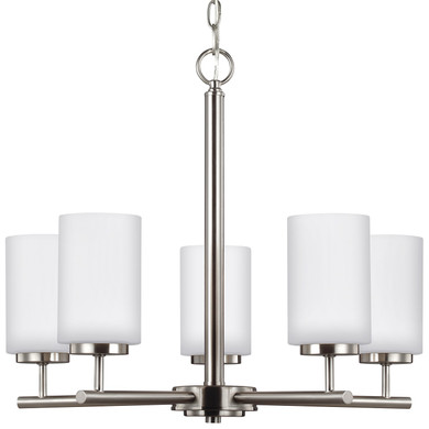 Mid. Chandeliers Glass Up by Generation Lighting ( 1 | 31161EN3-962 Oslo ) 