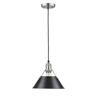 Pendants Metal Shade by Golden ( 62 | 3306-M PW-BLK Orwell ) 