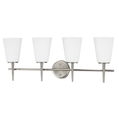 Bathroom Fixtures Four Lights by Generation Lighting ( 1 | 4440404-962 Driscoll ) 