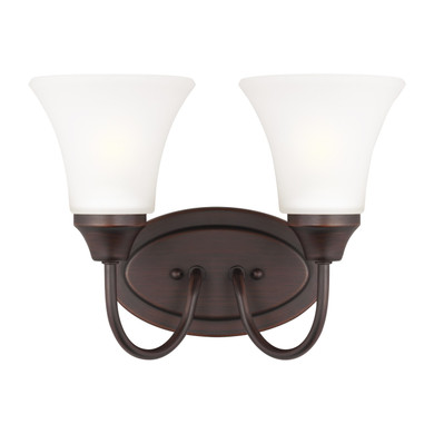 Bathroom Fixtures Two Lights by Generation Lighting ( 1 | 44806-710 Holman ) 