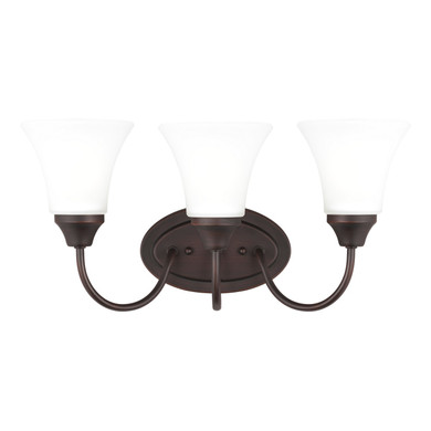 Bathroom Fixtures Three Lights by Generation Lighting ( 1 | 44807-710 Holman ) 