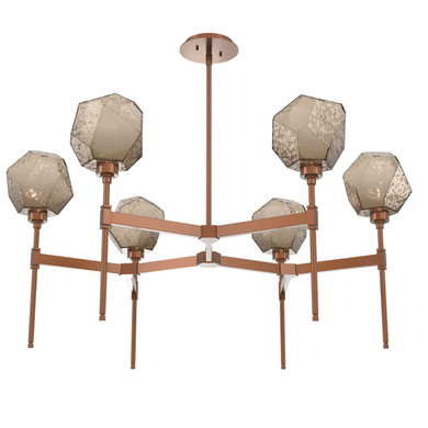 Mid. Chandeliers Glass Up by Hammerton Studio ( 404 | CHB0039-39-BB-B-001-L1 Gem ) 