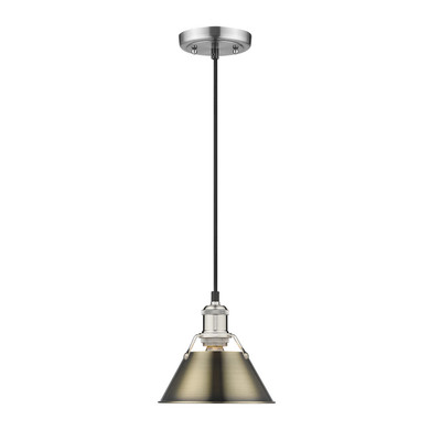Mini Pendants Metal Shade by Golden ( 62 | 3306-S PW-AB Orwell ) 
