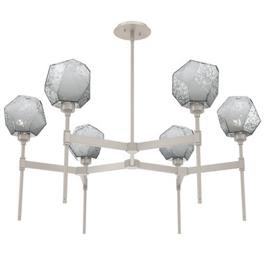 Mid. Chandeliers Glass Up by Hammerton Studio ( 404 | CHB0039-39-BS-S-001-L1 Gem ) 